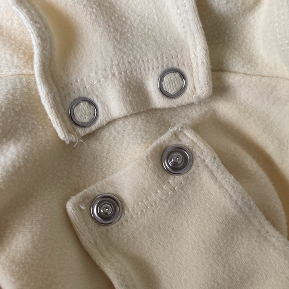 KENDALL + KYLIE Turtleneck Bodysuit With Keyhole in Vanilla Bean size S - Picture 6 of 6